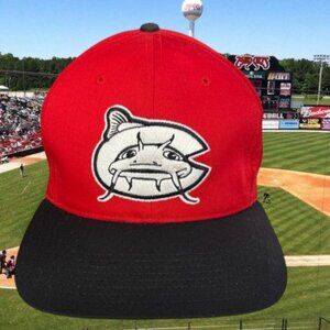 NWOT Vintage 90s Twin Enterprises Carolina Mudcats Embroidered Snapback Hat Cap